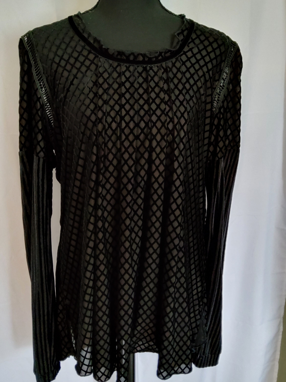 Beate Heymann Street Couture Tunic Top Sheer Size 12